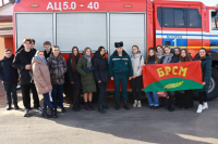 День открытых дверей в пожарной аварийно-спасательной части для членов БРСМ (Пуховичский район)