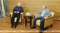 Лукашенко и Путин провели телефонный разговор в развитие состоявшихся накануне переговоров