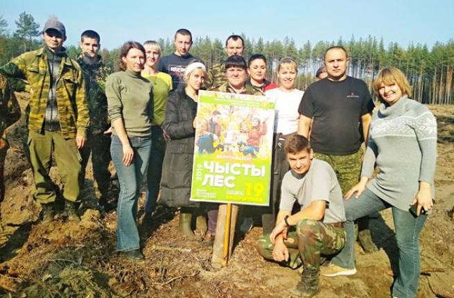 Рэспубліканская добраахвотная акцыя «Чысты лес» прайшла ў Пухавіцкім раёне