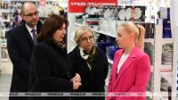 Kochanova inspects department store to check prices for staples