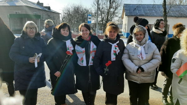 В Пуховичском районе 23 февраля состоялся автопробег, торжественный митинг, приуроченные ко Дню защитников Отечества и 105-летию Вооружённых Сил Сил Сил Беларуси