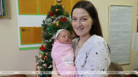 In Pictures: First baby of the year in Vitebsk Oblast
