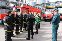 Спасатели отработали тактико-специальные занятия  на территории крупного предприятия Пуховичского района