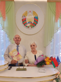 Семья Виярд из Марьиной Горки отметила бриллиантовый юбилей